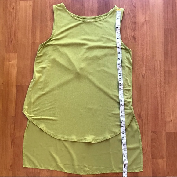 AUGUST SILK | Green High Low Sleeveless Top With Silky See-Through Back Size S - Picture 7 of 11